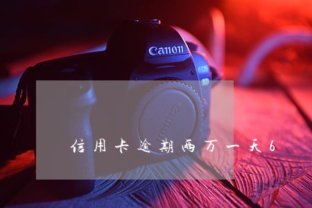 信用卡逾期两万一天6 信用卡逾期两万一天6