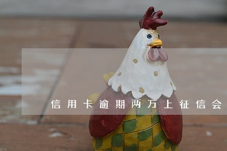 信用卡逾期两万上征信会坐牢吗