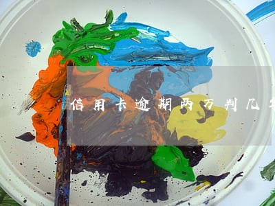 信用卡逾期两万判几年 信用卡逾期两万判几年