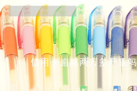 信用卡逾期两万多严重吗 信用卡逾期两万多严重吗