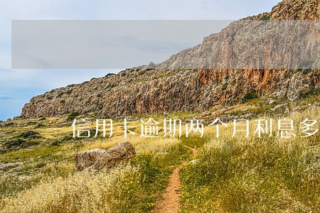 信用卡逾期两个月利息多高 信用卡逾期两个月利息多高