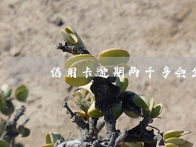 信用卡逾期两千多会坐牢吗