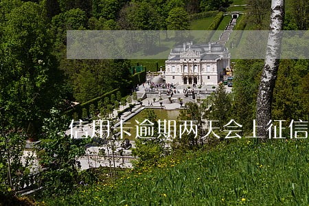 信用卡逾期两天会上征信记录吗 信用卡逾期两天会上征信记录吗