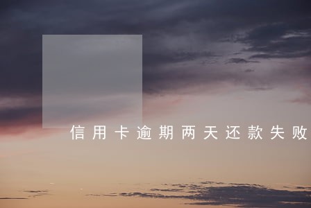 信用卡逾期两天还款失败