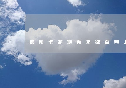 信用卡逾期两年能否网上追逃