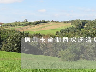 信用卡逾期两次还清后多久再贷