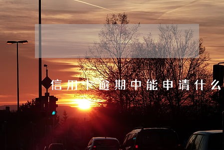 信用卡逾期中能申请什么网贷