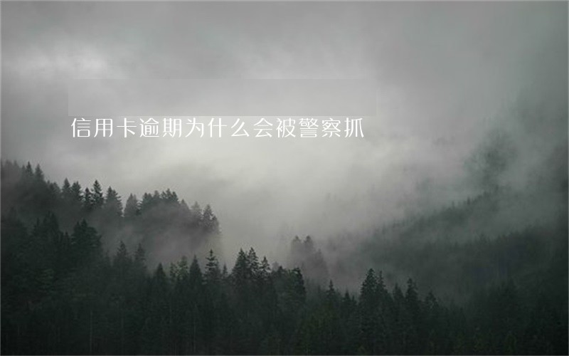 信用卡逾期为什么会被警察抓 信用卡逾期为什么会被警察抓