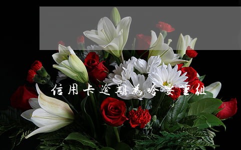 信用卡逾期为啥要重组
