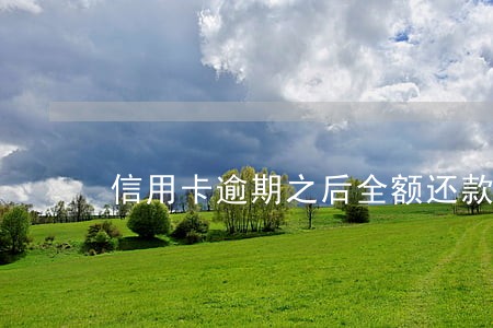 信用卡逾期之后全额还款吗 信用卡逾期之后全额还款吗