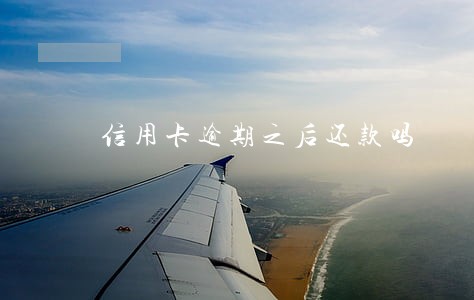 信用卡逾期之后还款吗