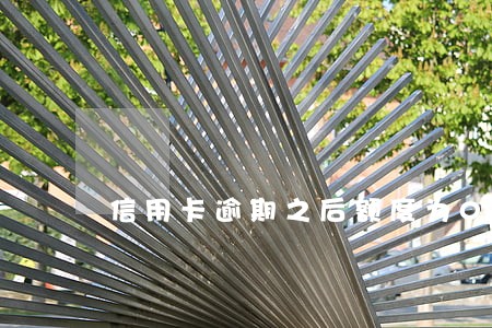 信用卡逾期之后额度为0 信用卡逾期之后额度为0
