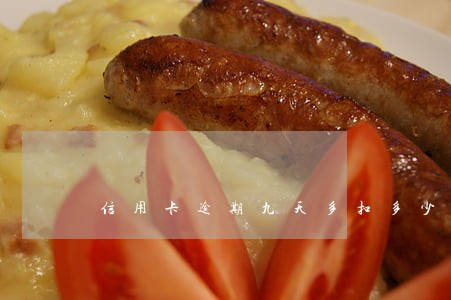 信用卡逾期九天多扣多少钱