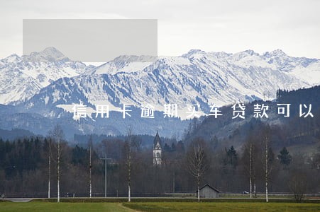 信用卡逾期买车贷款可以吗 信用卡逾期买车贷款可以吗