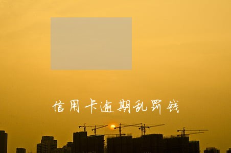 信用卡逾期乱罚钱