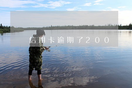 信用卡逾期了200 信用卡逾期了200