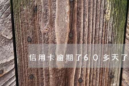 信用卡逾期了60多天了 信用卡逾期了60多天了