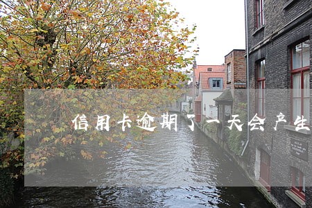 信用卡逾期了一天会产生多少利息 信用卡逾期了一天会产生多少利息