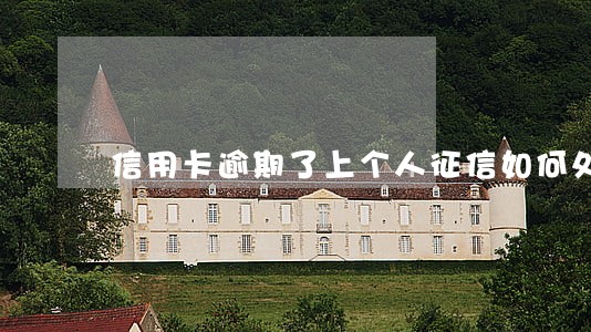 信用卡逾期了上个人征信如何处理