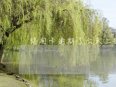 信用卡逾期了六天上征信吗 信用卡逾期了六天上征信吗