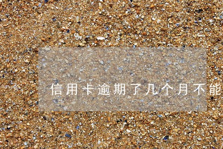 信用卡逾期了几个月不能用了