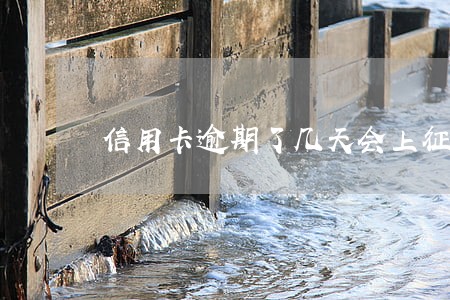 信用卡逾期了几天会上征信