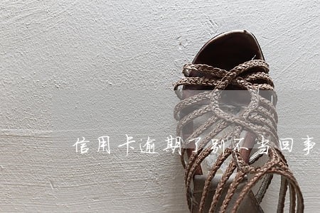 信用卡逾期了别不当回事 信用卡逾期了别不当回事