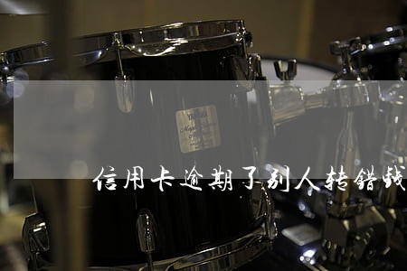 信用卡逾期了别人转错钱进去了 信用卡逾期了别人转错钱进去了