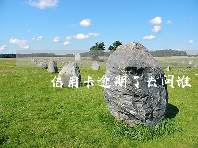 信用卡逾期了去问谁 信用卡逾期了去问谁