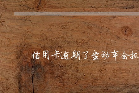 信用卡逾期了坐动车会抓吗