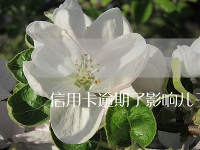 信用卡逾期了影响儿子上学吗 信用卡逾期了影响儿子上学吗