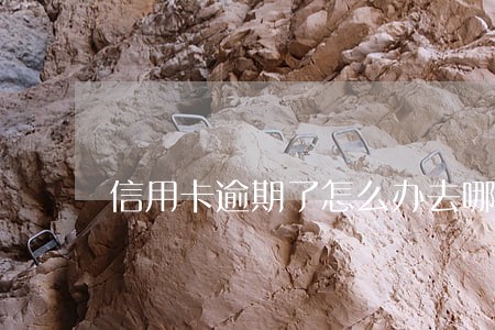 信用卡逾期了怎么办去哪里问