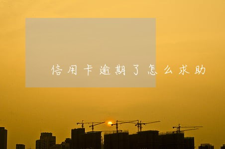 信用卡逾期了怎么求助
