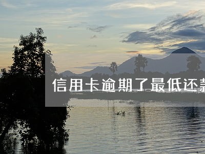 信用卡逾期了最低还款额怎么还