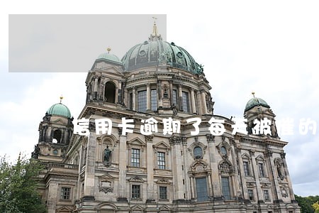 信用卡逾期了每天被催的想死 信用卡逾期了每天被催的想死