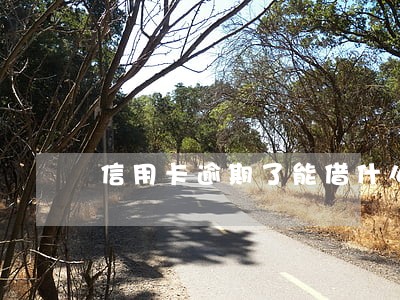 信用卡逾期了能借什么网贷