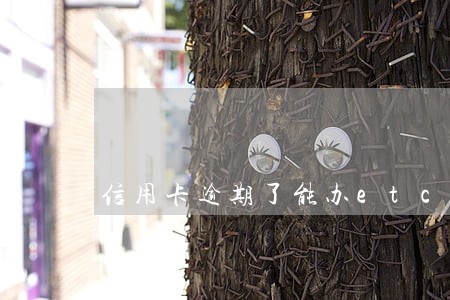 信用卡逾期了能办etc吗 信用卡逾期了能办etc吗