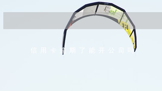 信用卡逾期了能开公司吗 信用卡逾期了能开公司吗
