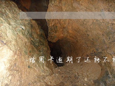 信用卡逾期了还能不能还最低 信用卡逾期了还能不能还最低