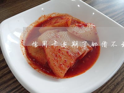 信用卡逾期了都借不到钱了吗 信用卡逾期了都借不到钱了吗