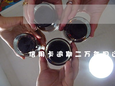 信用卡逾期二万每月还多少 信用卡逾期二万每月还多少