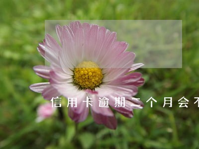 信用卡逾期二个月会不会封卡