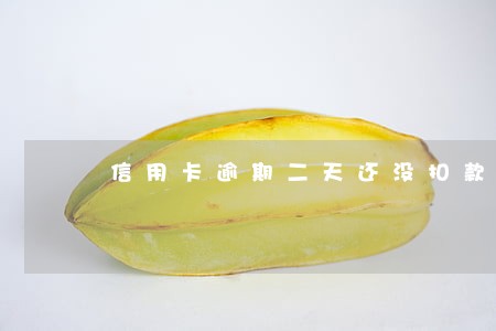 信用卡逾期二天还没扣款 信用卡逾期二天还没扣款