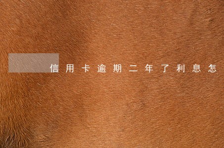 信用卡逾期二年了利息怎么算