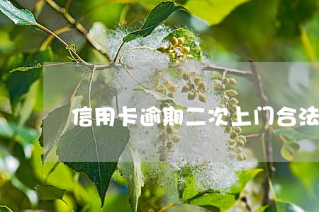 信用卡逾期二次上门合法吗 信用卡逾期二次上门合法吗