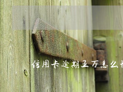 信用卡逾期五万怎么协商还款 信用卡逾期五万怎么协商还款