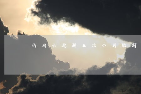 信用卡逾期五六个月能解冻吗 信用卡逾期五六个月能解冻吗