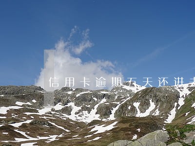 信用卡逾期五天还进去 信用卡逾期五天还进去