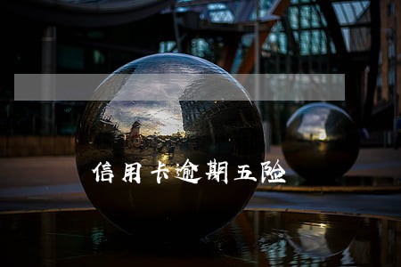 信用卡逾期五险 信用卡逾期五险