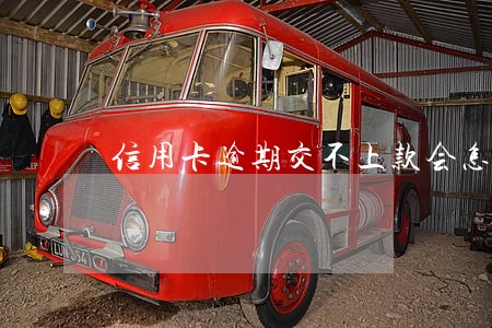 信用卡逾期交不上款会怎么样 信用卡逾期交不上款会怎么样